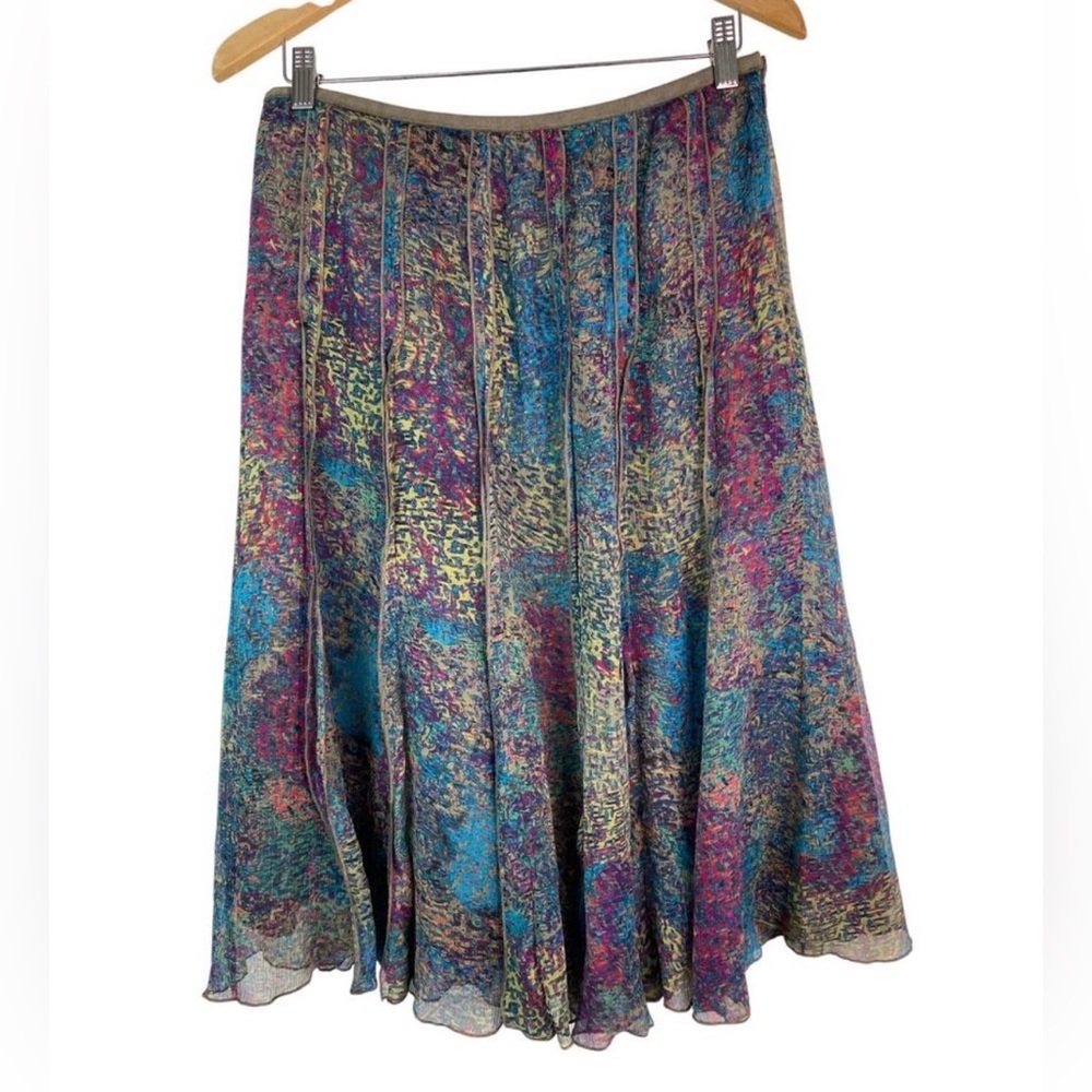 NIC+ZOE Multicolor Midi Skirt